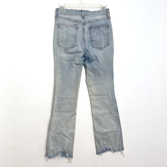 RAG & BONE Hana High Waist Destroyed Hem Ankle Bootcut Jeans Light Wash Cropped - Picture 10 of 16